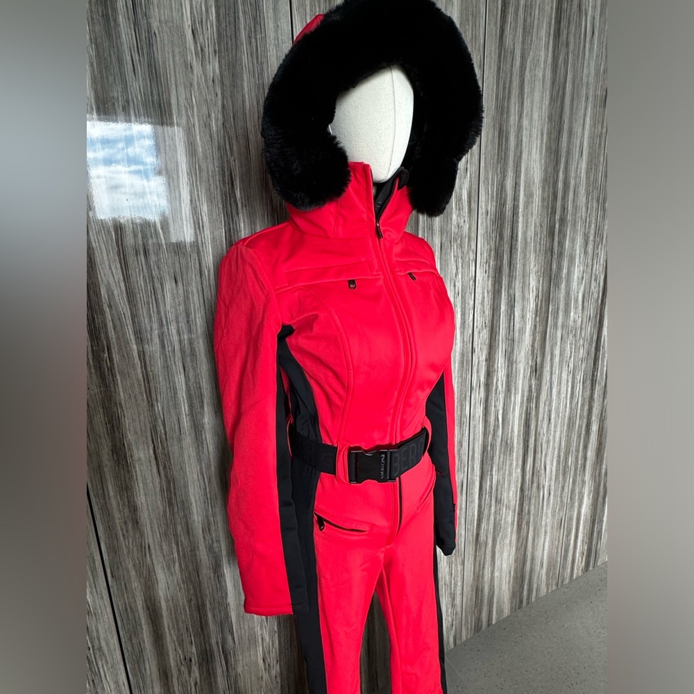 Goldbergh Red and Black Perry Ski Suit